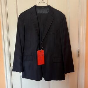 John W. Nordstrom Black Suit Classic Notched Lapel